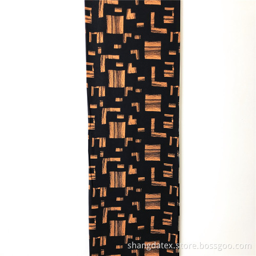 Rayon Demi Satin Printed With Square Design